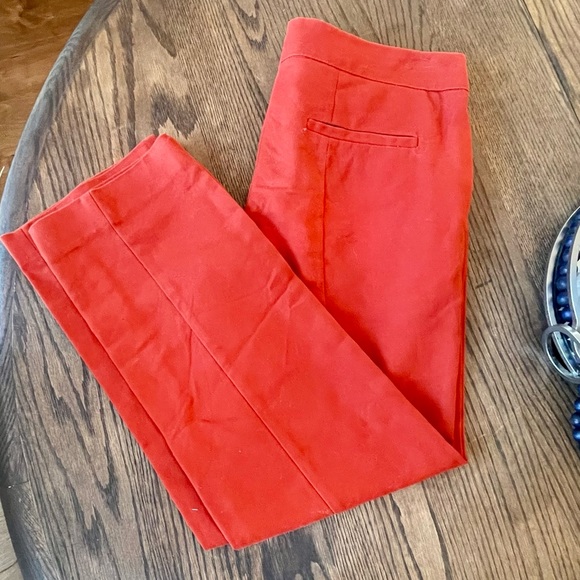 Valerie Bertinelli Pants - Valarie Bertinelli, Size 2, Burnt Red/Orange, ankle dress pants